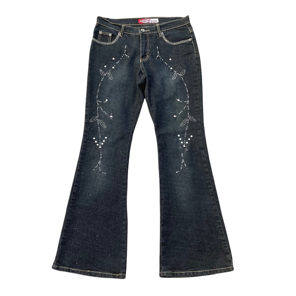 Vintage 90’s Embellished Low Rise Flare Jeans 🤍